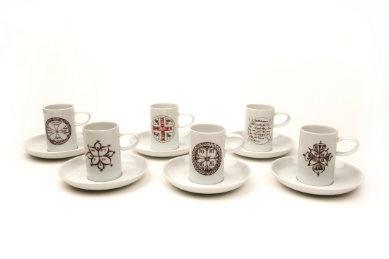 Imagem de Coleção Selos Régios - Conjunto de 6 chávenas