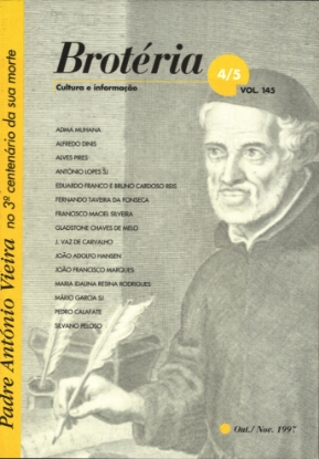 Imagem de Brotéria 4/5 - vol. 145. Padre António Vieira no 3º centenário da sua morte