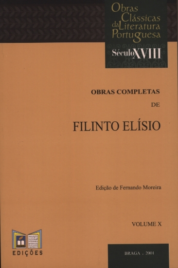Imagem de Obras Completas de Filinto Elísio - Volume X