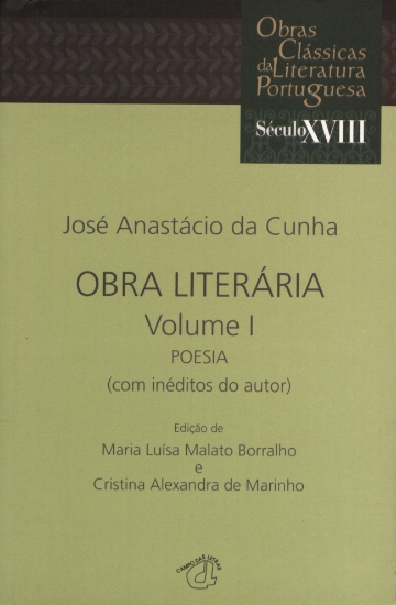 Imagem de José Anastácio da Cunha - Volume I - Obra Literária