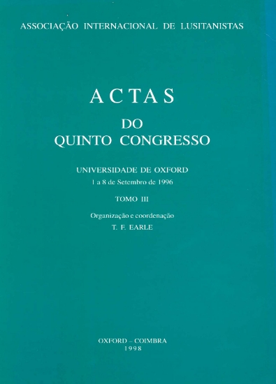 Imagem de Actas do Quinto Congresso. Tomo III